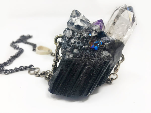 Multi Crystals Necklace